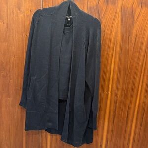 Banana Republic Luxe Knit 3-Piece Set (Cardigan, Shell, Pants) – Size L – Black